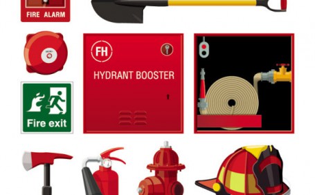 日常生活中，常見的消防器材