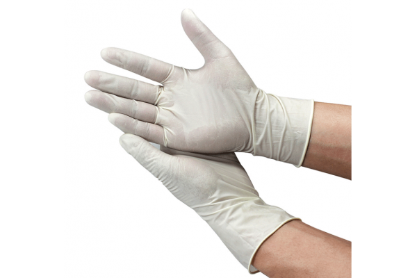4754一次性無粉白色乳膠手套