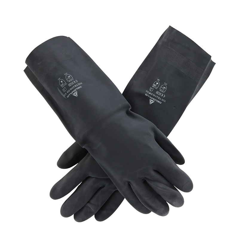 代爾塔201510氯丁防化耐酸堿手套