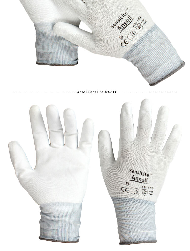 安思爾 48-100 PU涂層精細(xì)操作手套