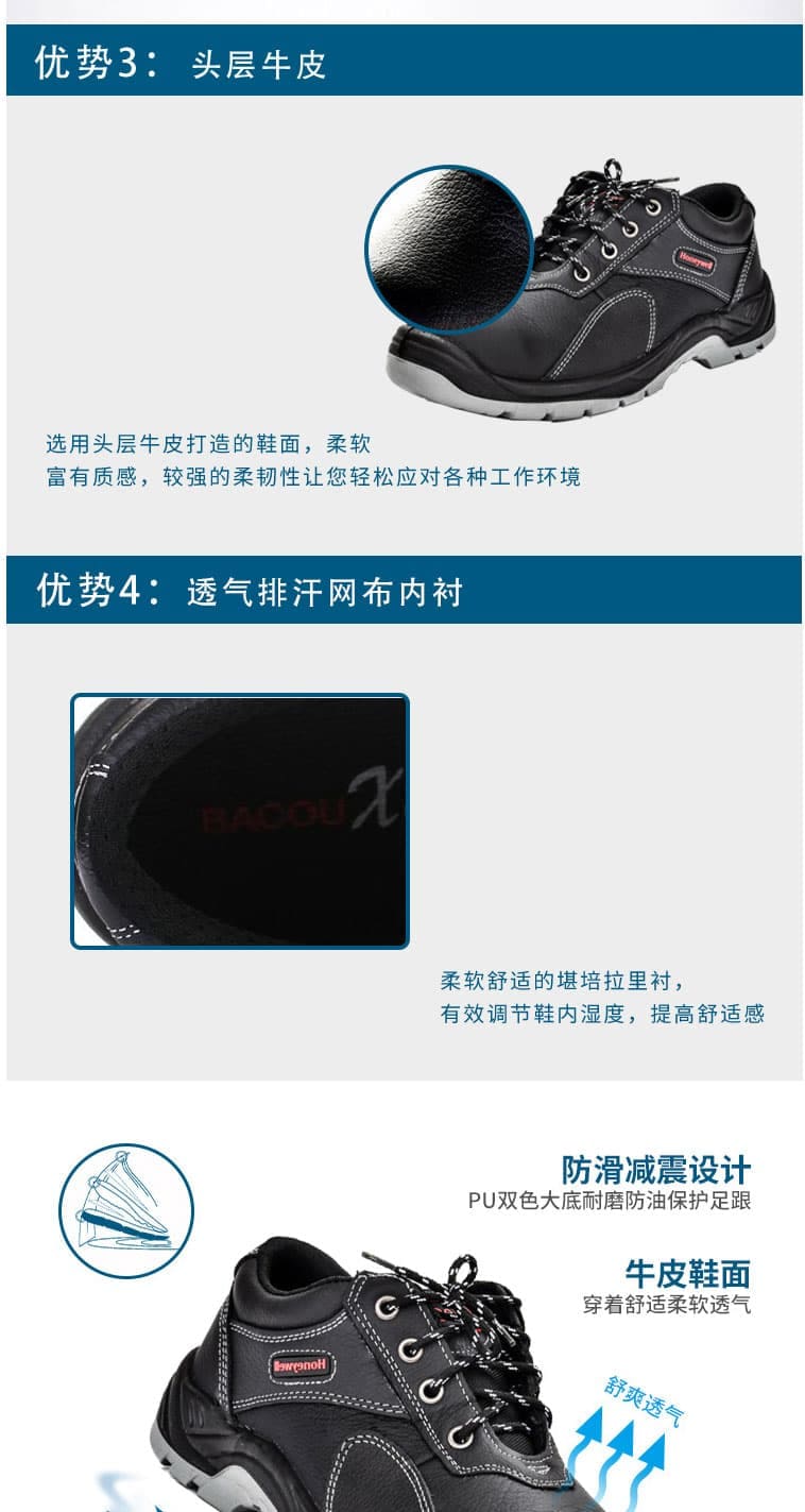 霍尼韋爾 Honeywell（巴固）SP2012202勞保鞋