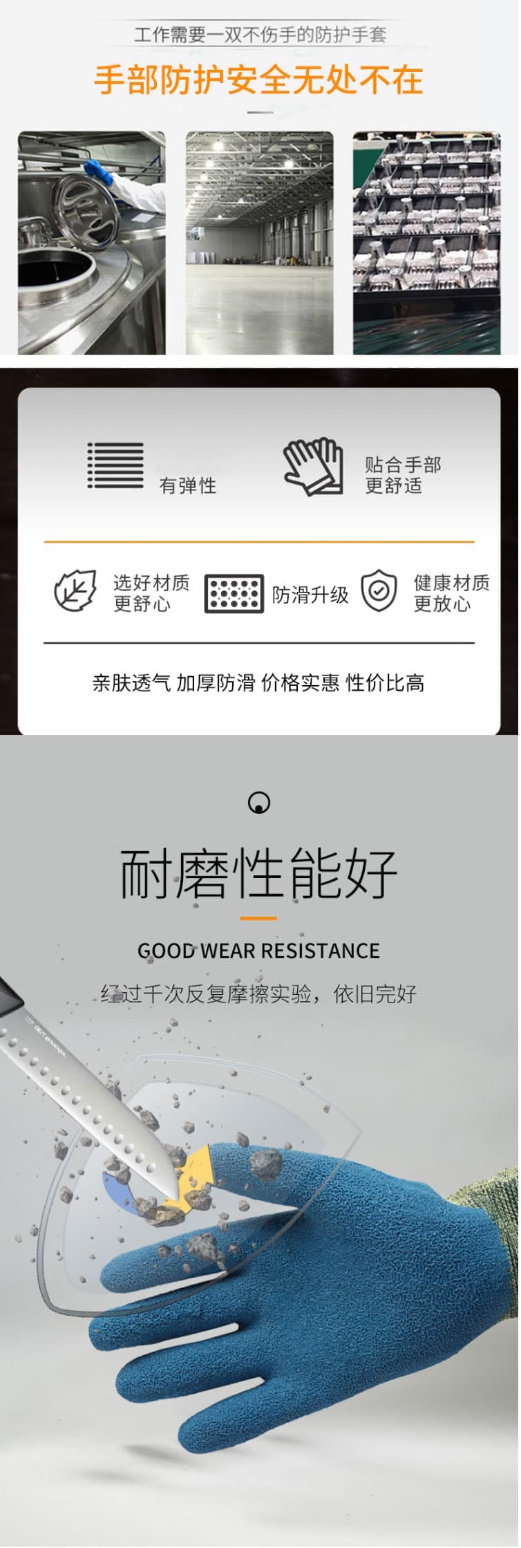 霍尼韋爾 2232525CN 乳膠涂層防割手套