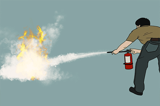 你知道如何正確使用滅火器，才能有效控制火勢嗎？